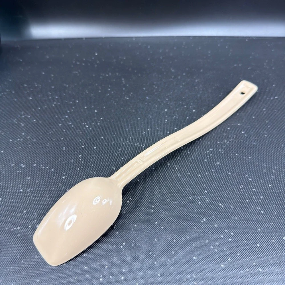Carlisle 10inch Tan Salad Bar Serving Spoons 3/4 oz Portion Control Set of 4